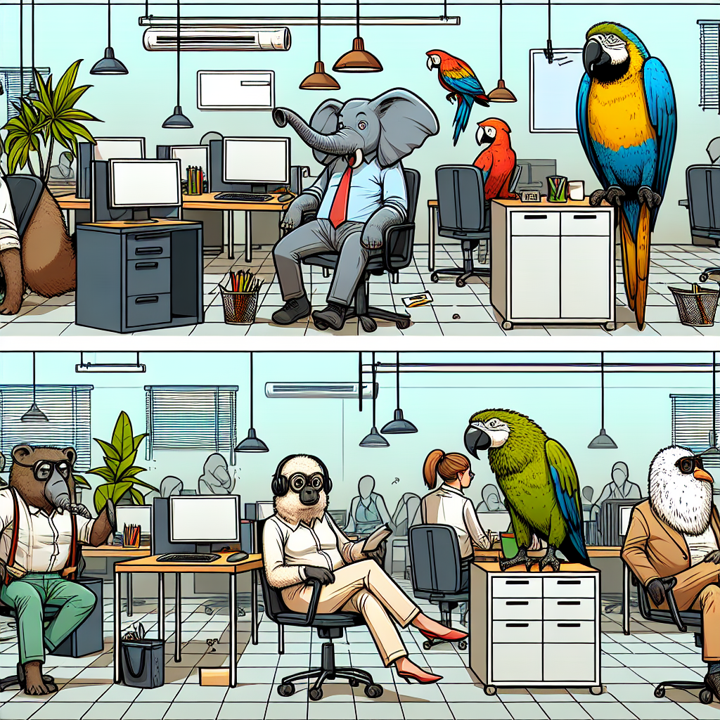 Bored Animals at the office